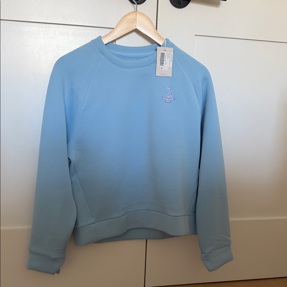 Peter Millar: Women’s Light Blue Pinehurst Crewneck Sweatshirt